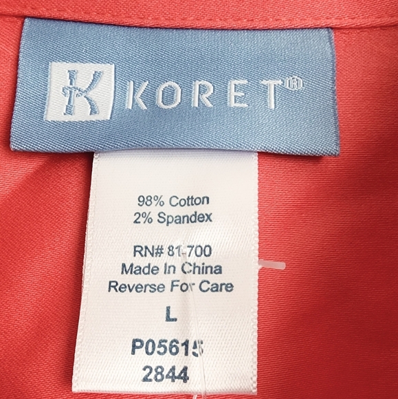 Koret Women's Coral Pink Collared Button-Up Blouse Size L (NWT) & Extra Button - Picture 8 of 10